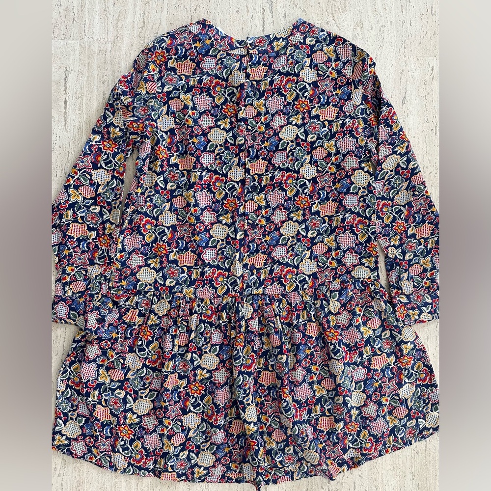 NWT Bonpoint Floral Print Gathered Dress - Size 10 - Picture 9 of 16